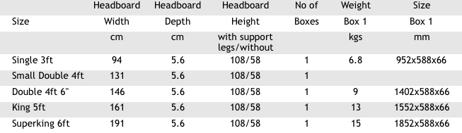 Northrop oak headboard dimensions